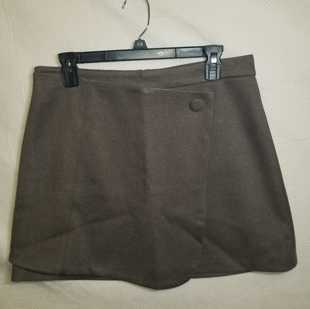 NWOT Unbranded Brown Soft Mini Skirt